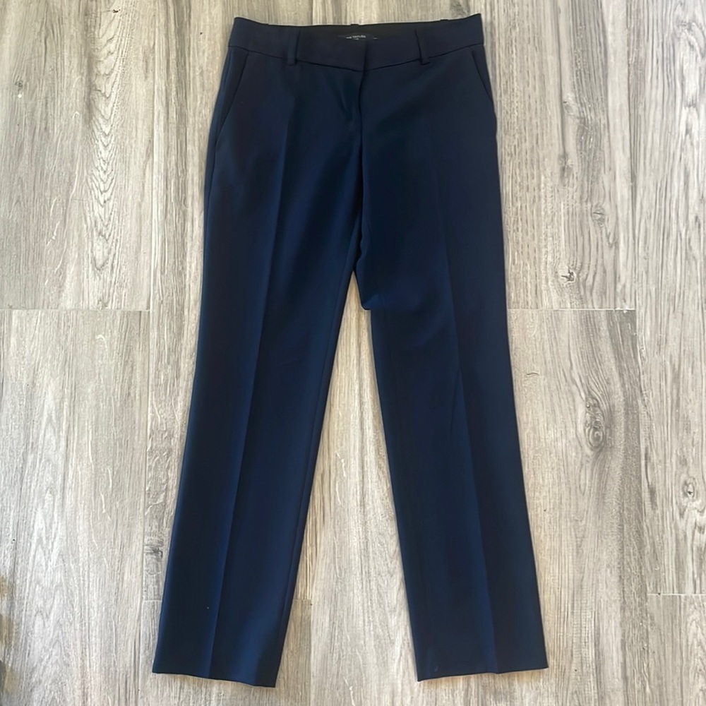 Ann Taylor navy suit pants boot cut